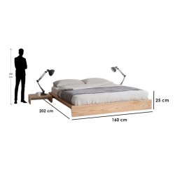 Bed with Nightstand - B30
