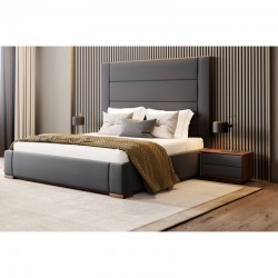 Bed with Nightstand - B95