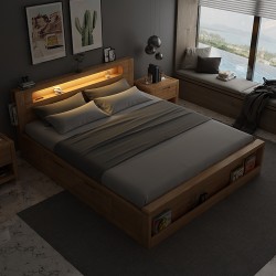 سرير + 2كمود- B60